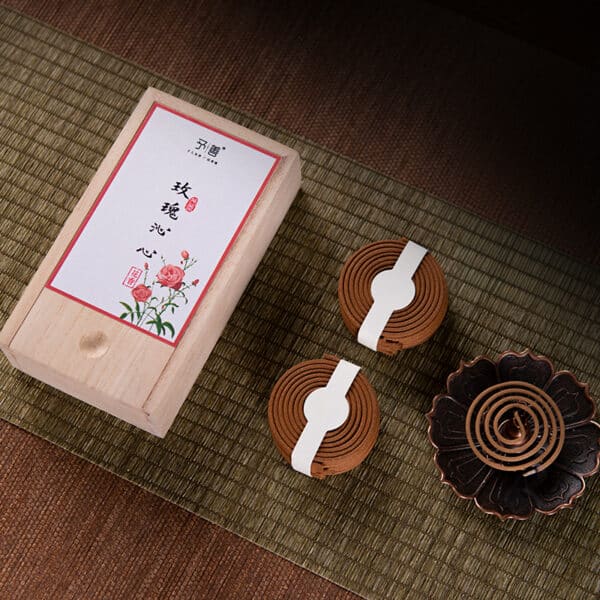 best smelling chinese handmade rose incense wooden box