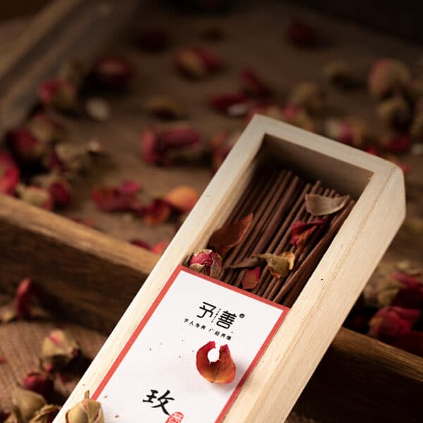 best smelling chinese handmade rose incense wooden box